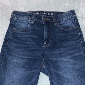 American eagle blue skinny jeans size 4 regular